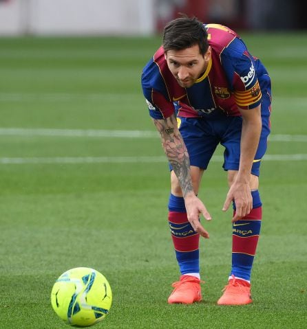 Leo Messi, en el Clásico.