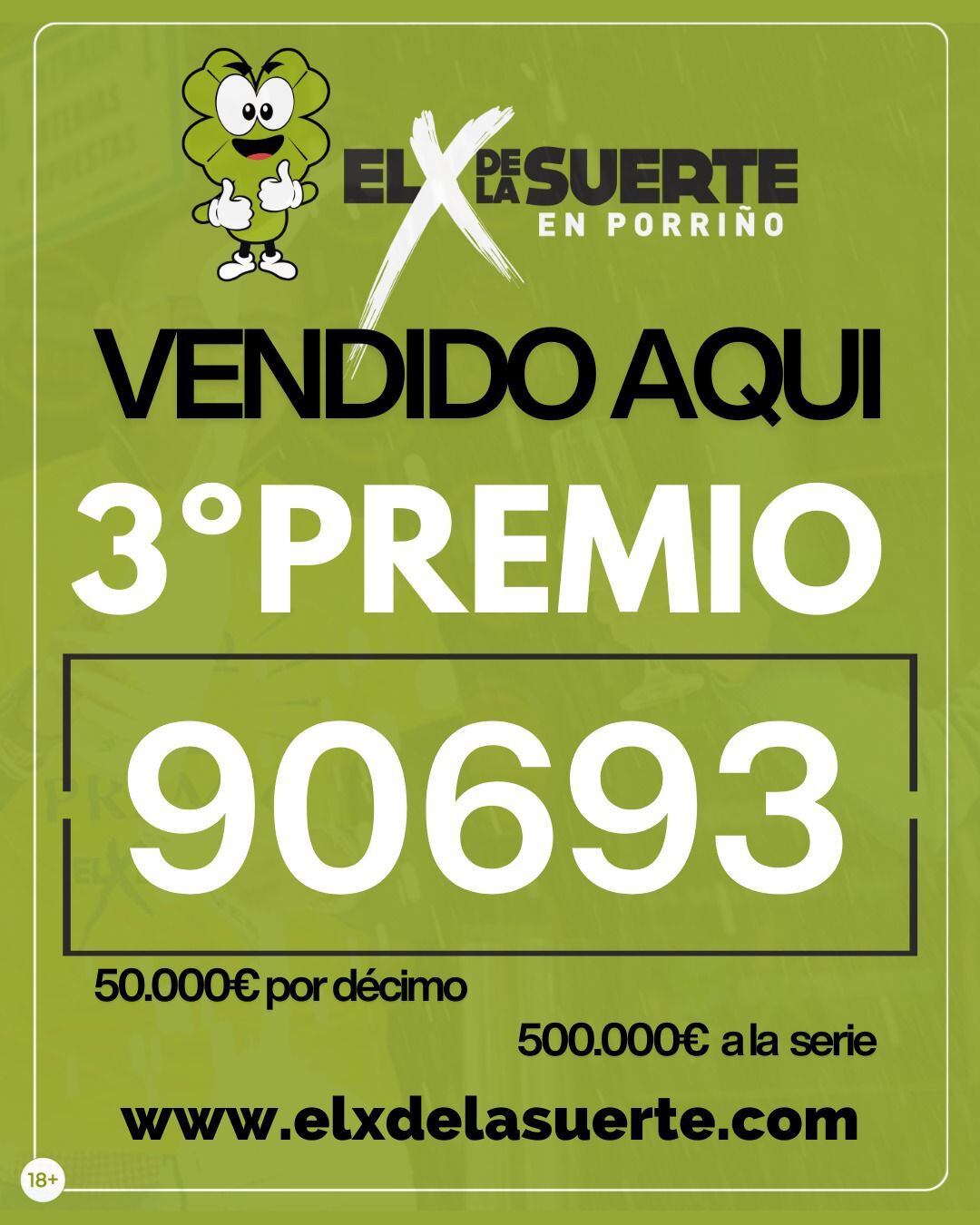 Tercer Premio en el X de la Suerte, O Porriño