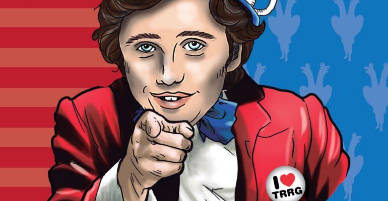 El &#039;Pequeño Nicolás&#039; és el protagonista del cartell amb referències a les eleccions dels Estats Units.