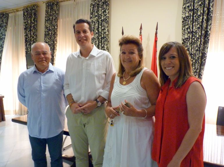 Ramón González, Rubén Alfaro, Elisa Beltrán y Laura Rizo 