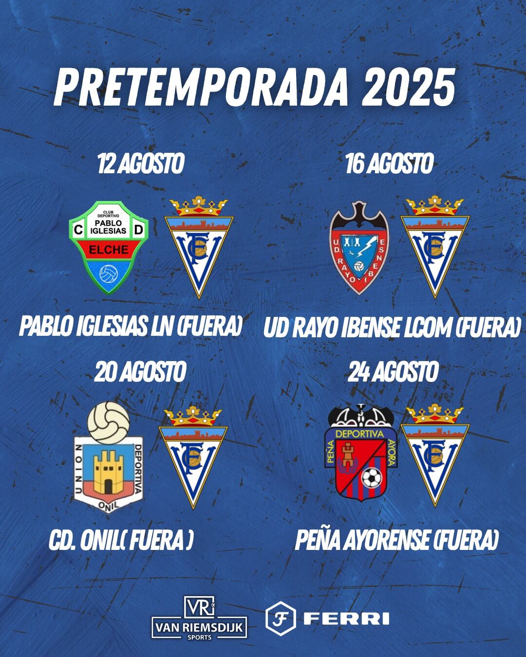 Próximos amistosos del Villena CF