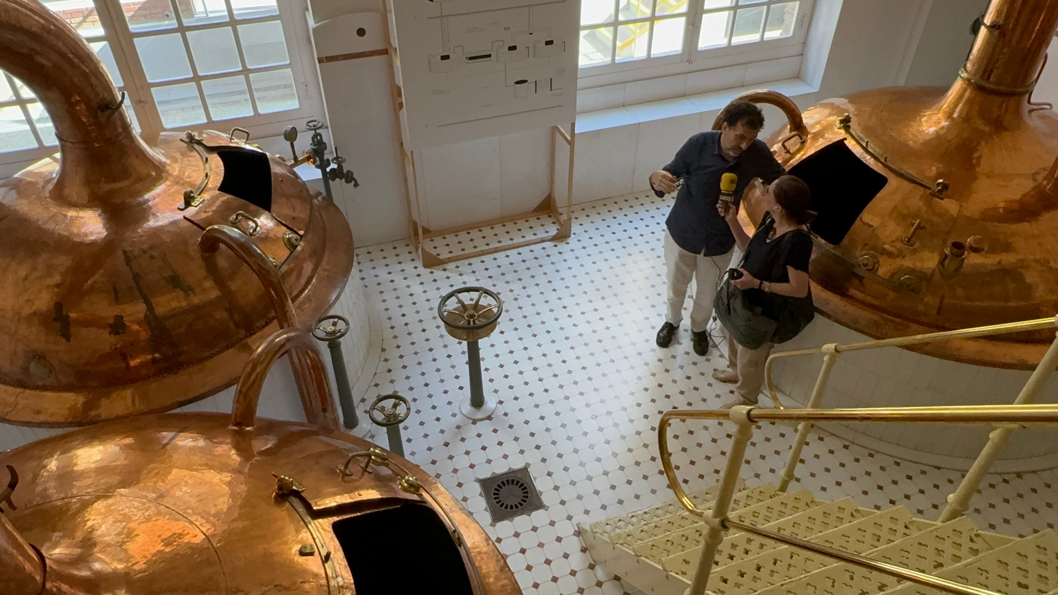 Sala de calderas de cobre de la fabrica de AMBAR