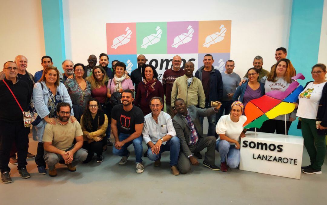 Integrantes de la asamblea de Somos Lanzarote