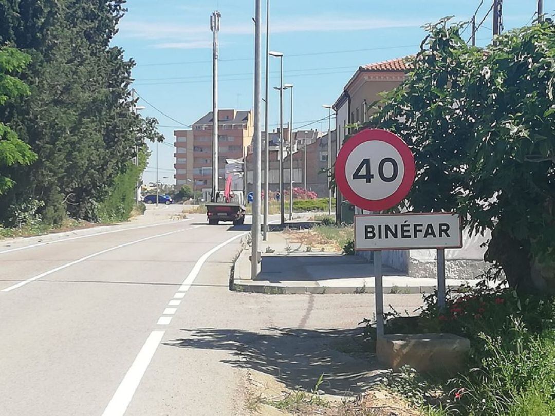 Entrada a Binéfar (Huesca)