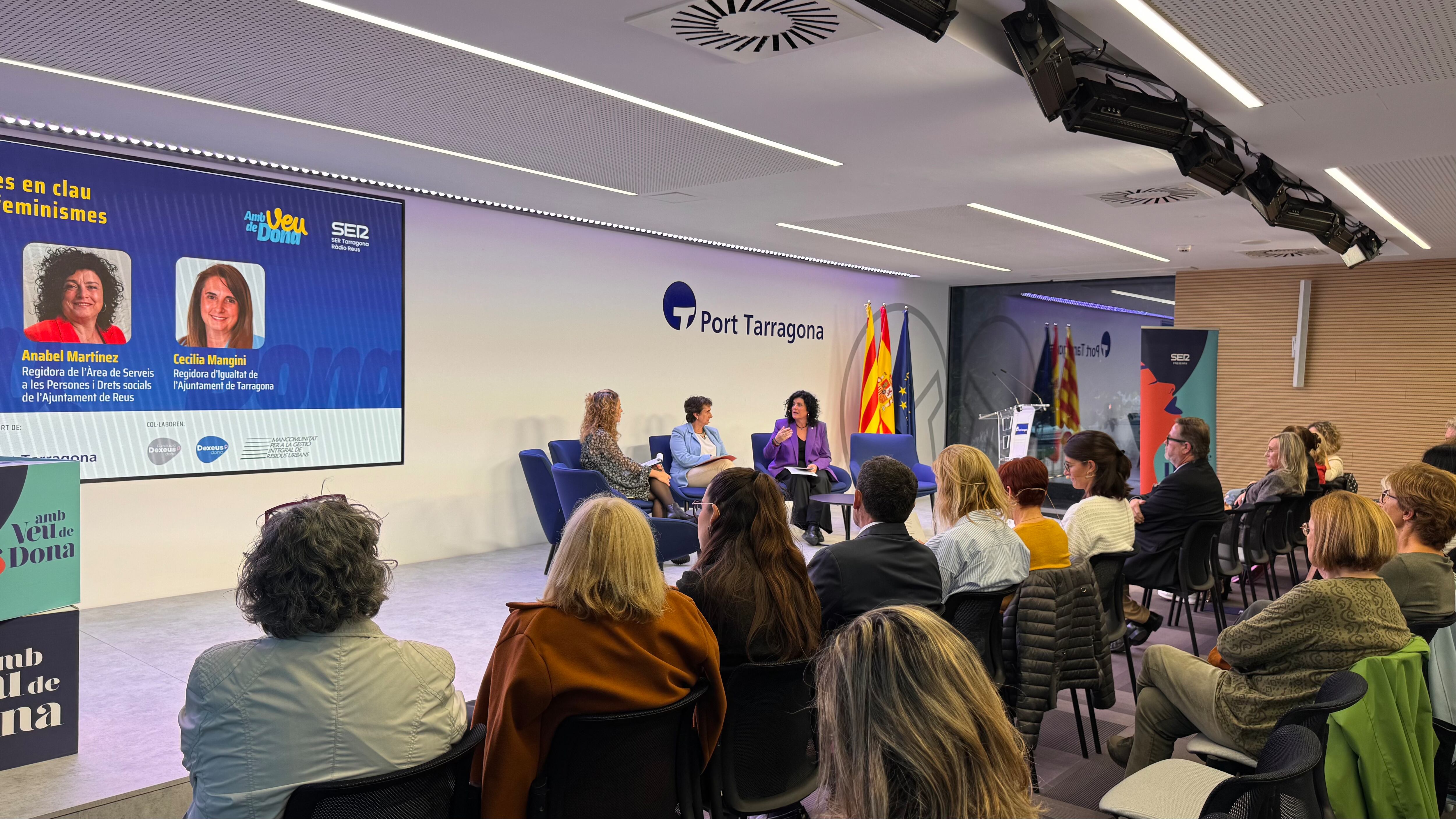 Conversa amb regidora d&#039;Igualtat de l&#039;Ajuntament de Tarragona, Cecilia Mangini i la regidora de l&#039;Àrea de Serveis a les Persones i Drets Socials de l&#039;Ajuntament de Reus, Anabel Martínez.