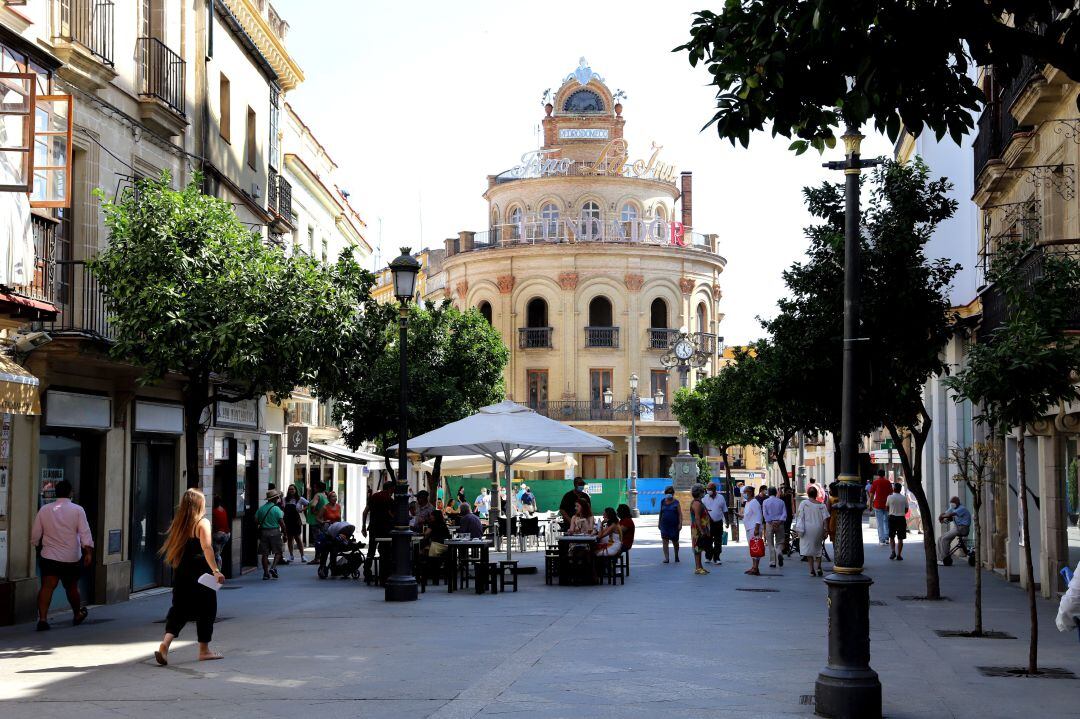 Calle Larga, en el centro de Jerez