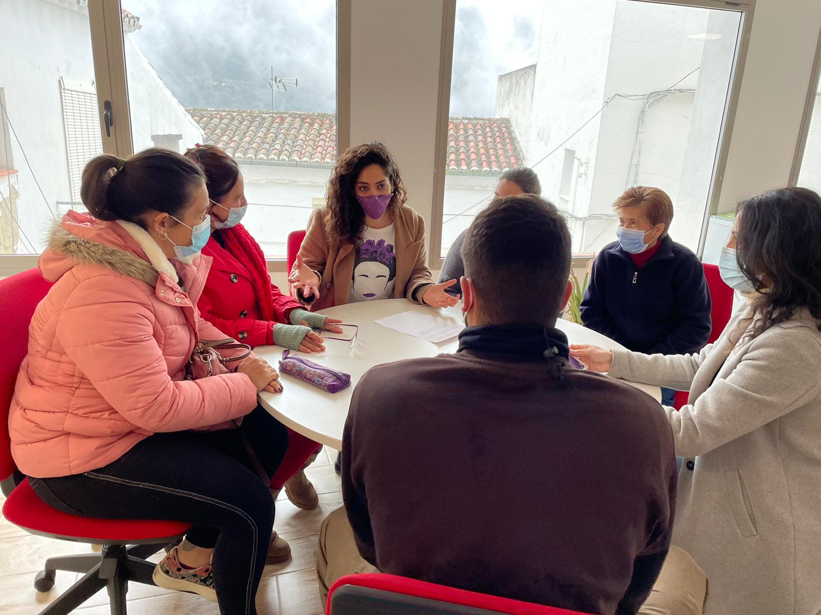 Una de las actividades informativas que se han llevado a cabo este 8M en Jubrique