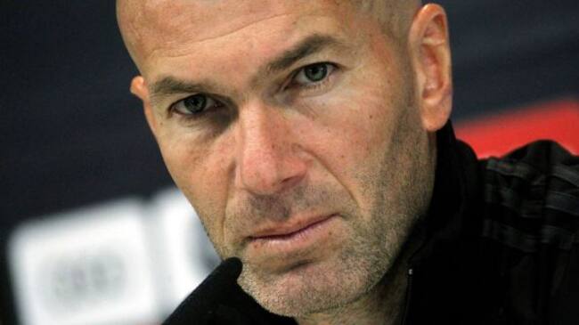 Zidane, en la sala de prensa