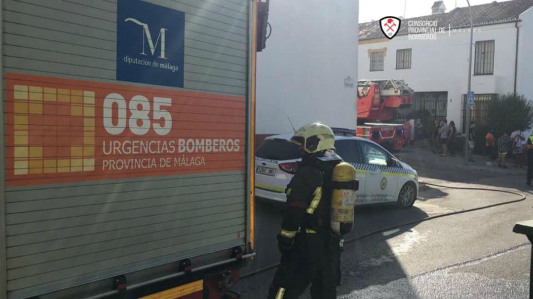 Los bomberos de Málaga han actuado en el suceso