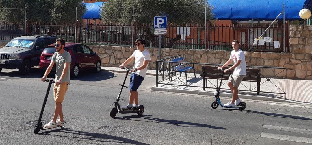 Usuarios de patinetes eléctricos