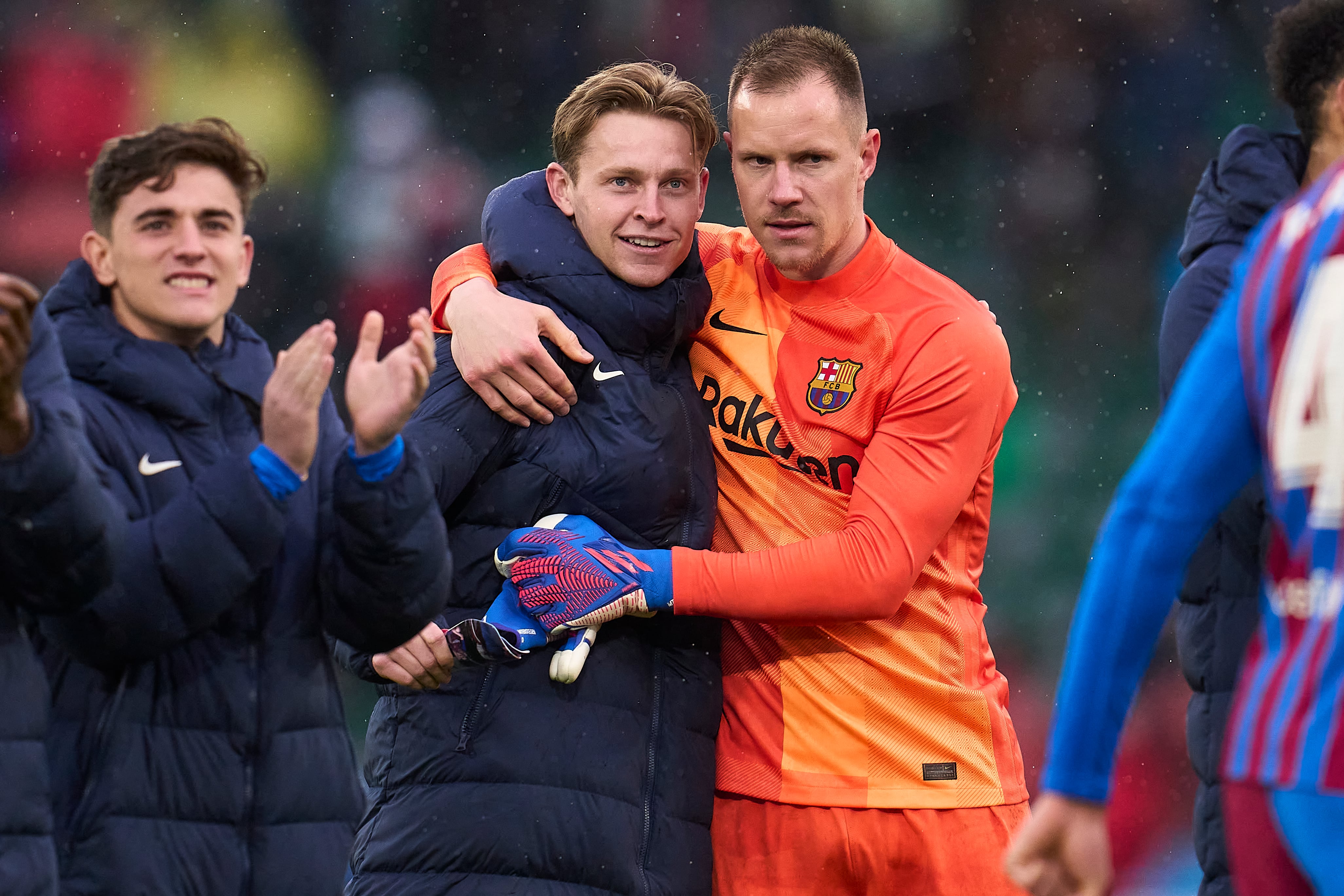 De Jong y Ter Stegen en un partido del Barça