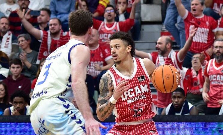 Jonah Radebaugh en el partido contra Valencia Basket en la presente temporada