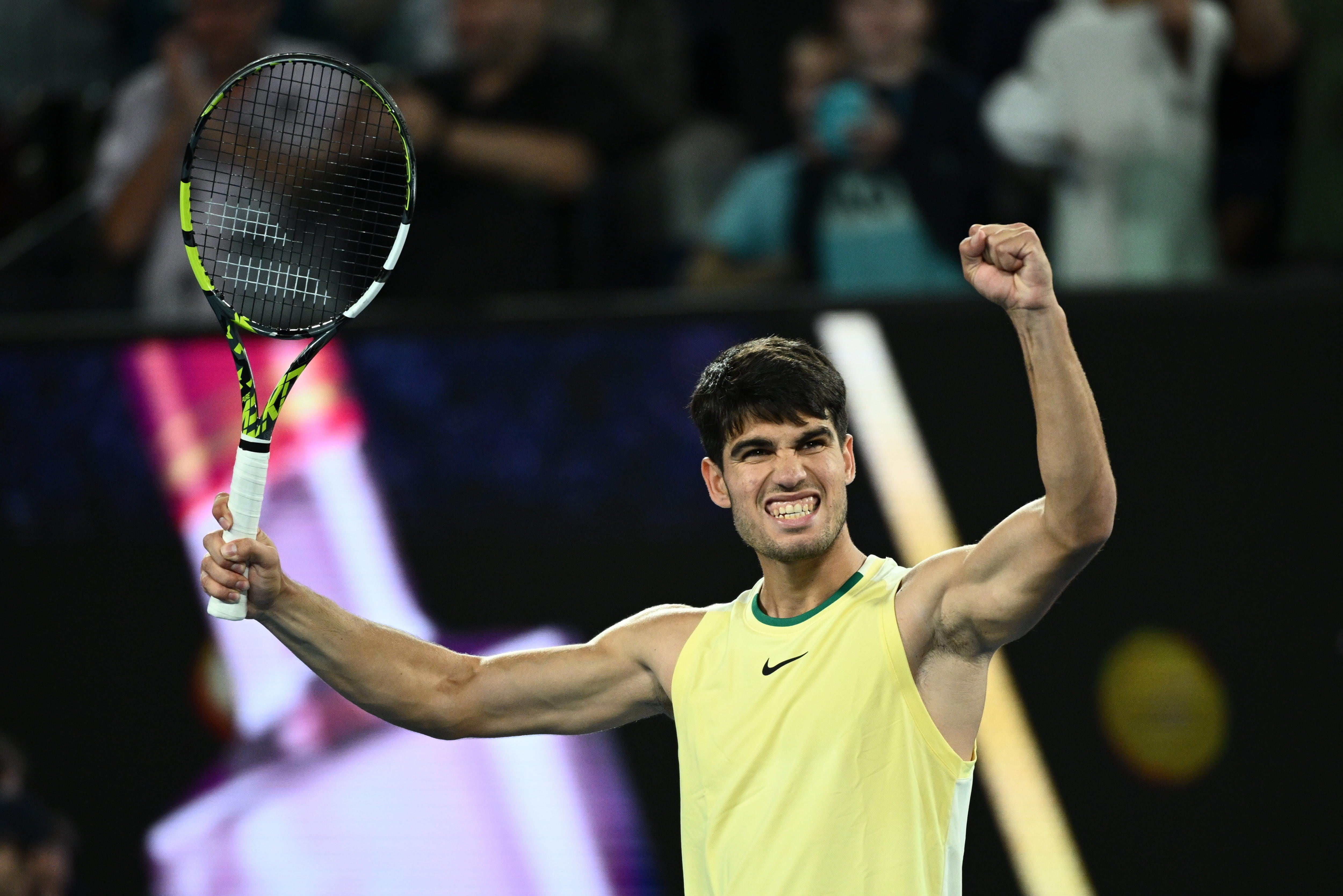 Carlos Alcaraz sigue su camino en el Abierto de Australia. EFE/EPA/JOEL CARRETT AUSTRALIA AND NEW ZEALAND OUT