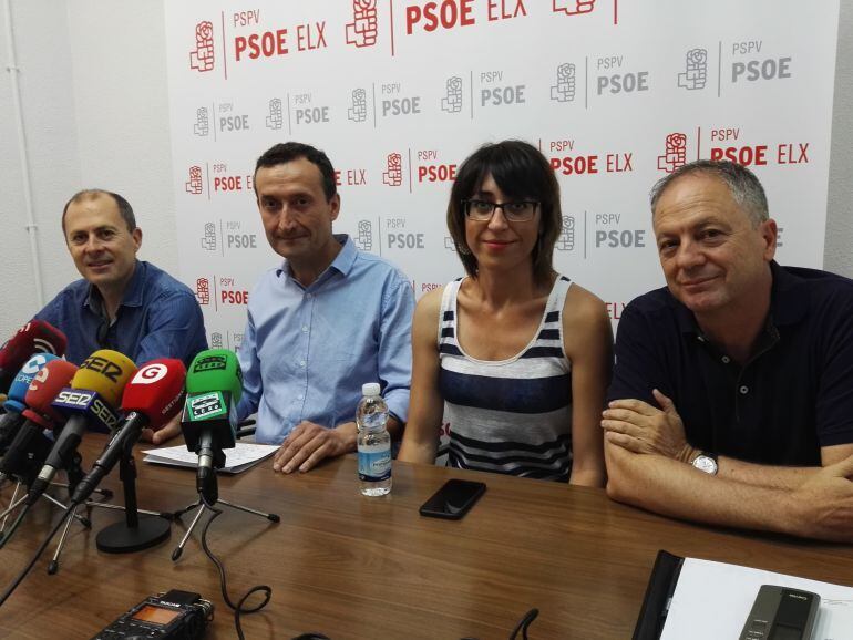 Rueda de prensa en la que se ha anunciado el voto negativo a la moción de Compromís