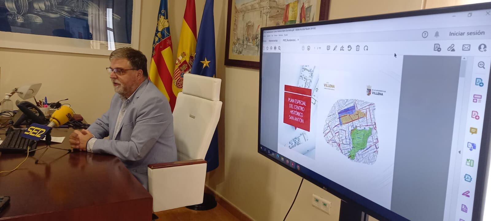 Momento de la presentación del proyecto