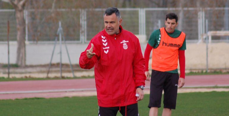 Calleja entrenando al Conquense 