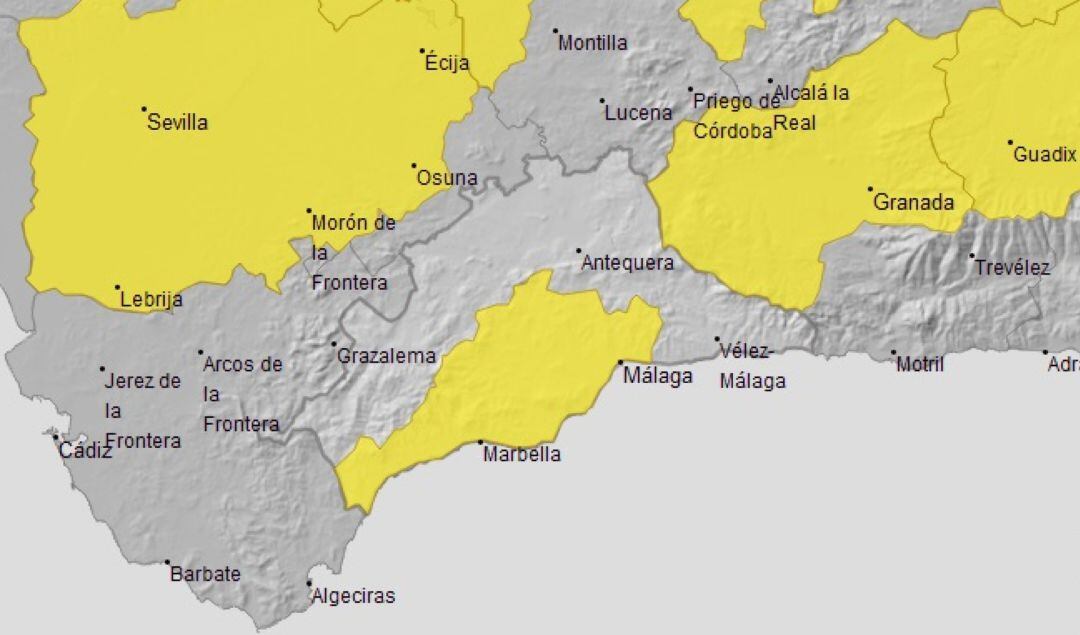 Activada la alerta amarilla por altas temperaturas en Málaga y el Valle del Guadalhorce