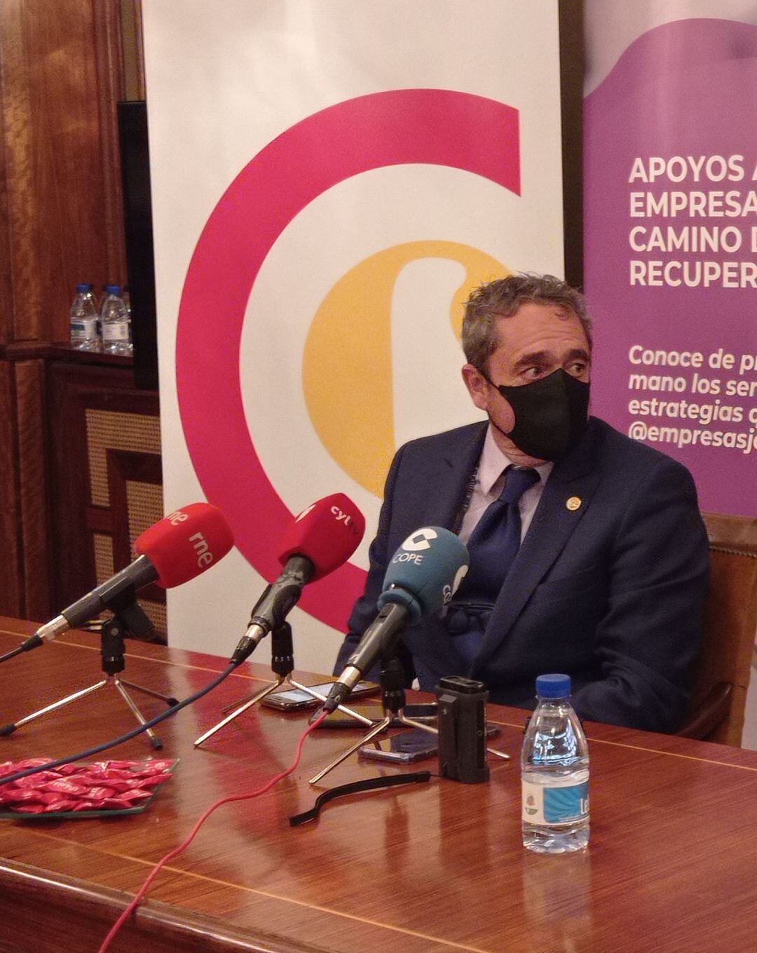 Conrado Merino, presidente de la Cámara de Comercio de Palencia