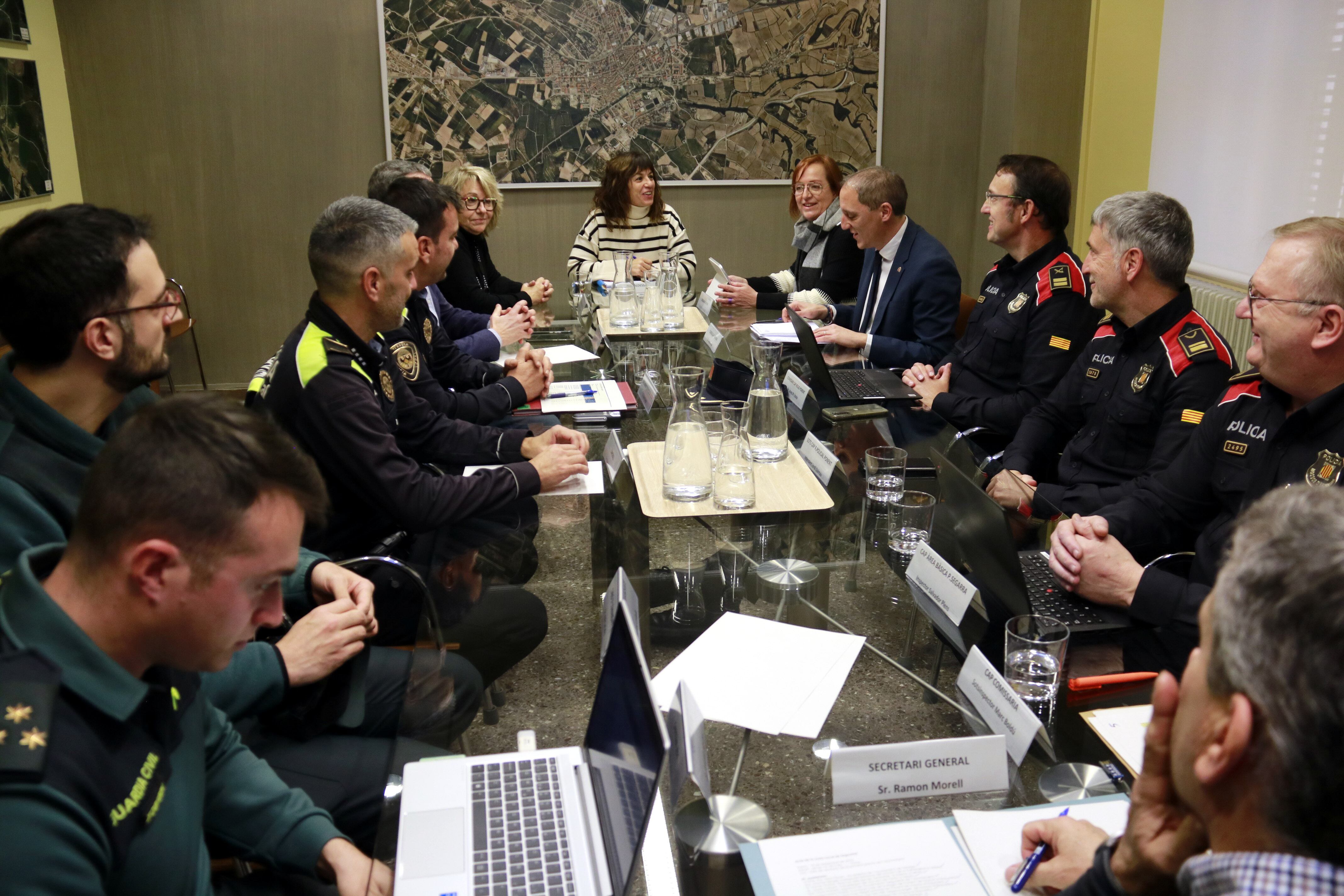 Reunió avui de la Junta de Seguretat de Tàrrega.