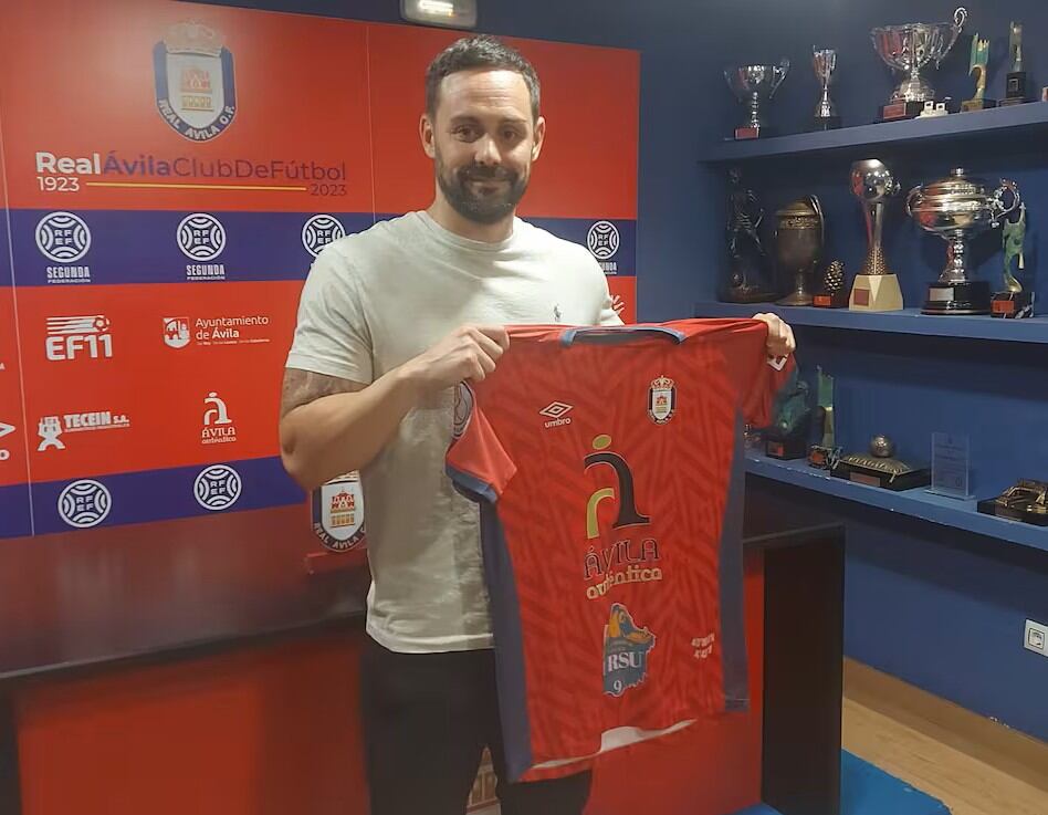 Marc García, el día de su presentación oficial con el Real Ávila