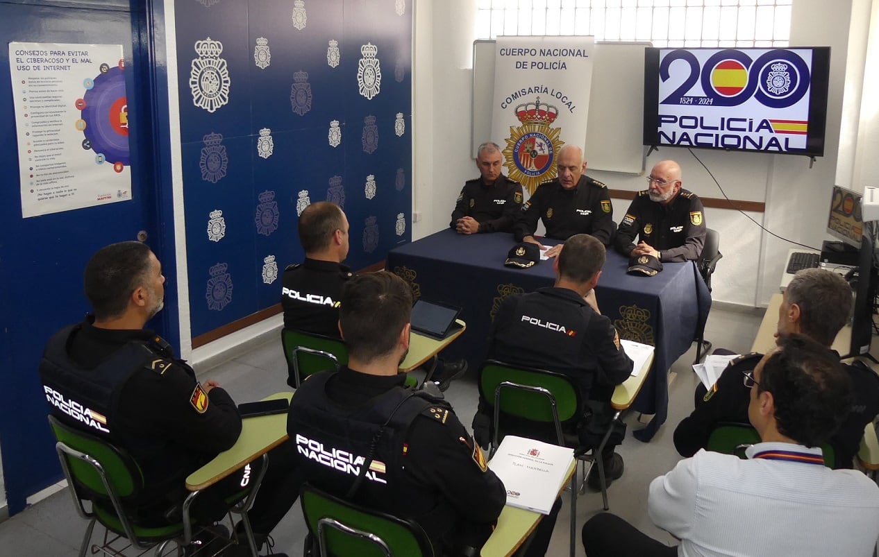 Un momento de la coordinación del Plan Marbella de la Policía Nacional