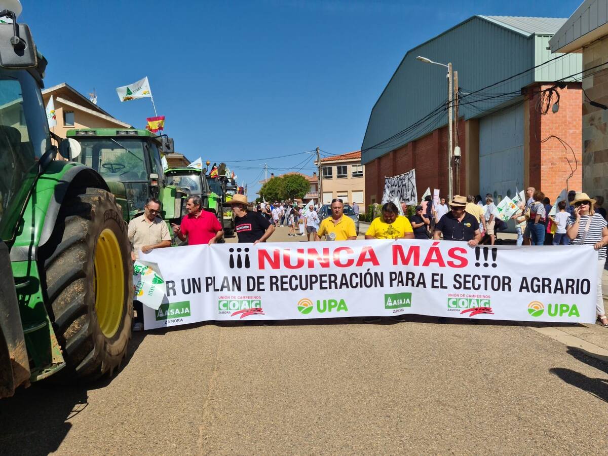 ASAJA, UPA y COAG reclaman en Tábara soluciones para el sector agrario