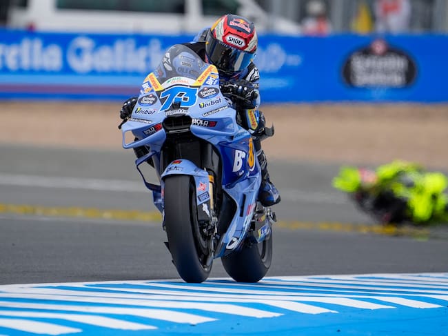 El piloto español de MotoGP Álex Márquez (BK8 Gresini Racing MotoGP), durante el primer día de entrenamientos del Gran Premio de España en el Circuito de Jerez-Ángel Nieto