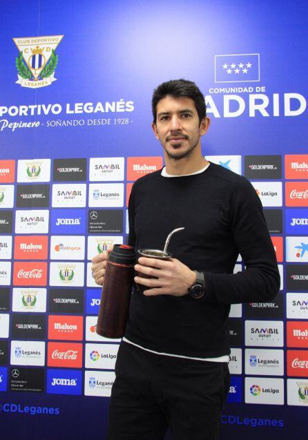 El guardameta argentino del C.D. Leganés, Nereo Champagne, uno de los nombres propios del equipo revelación de la Copa el Rey, habló hoy con Efe en exclusiva antes del partido de vuelta de semifinales ante el Sevilla. EFE/Carlos Mateos