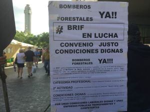 Imagen de uno de los carteles de la protest