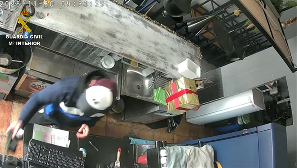 Imagen de la cámara de seguridad