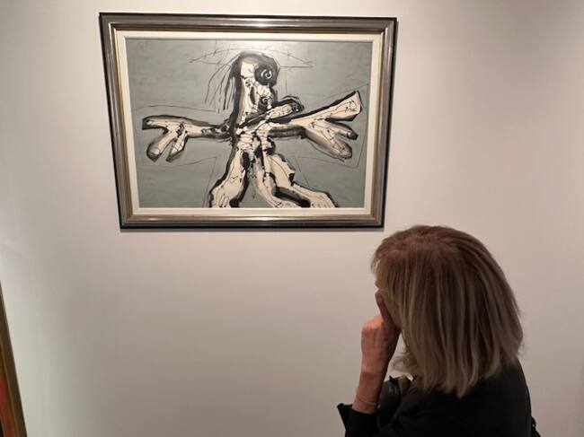 Obra de Antonio Saura, expuesta en 'Largo es el tiempo' en la DPH