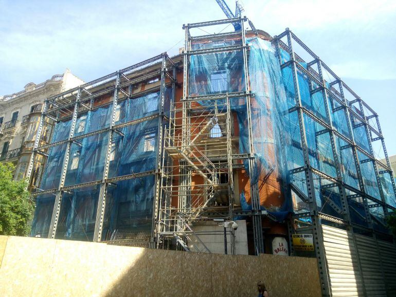 Un hotel boutique en construcción en el centro de Palma