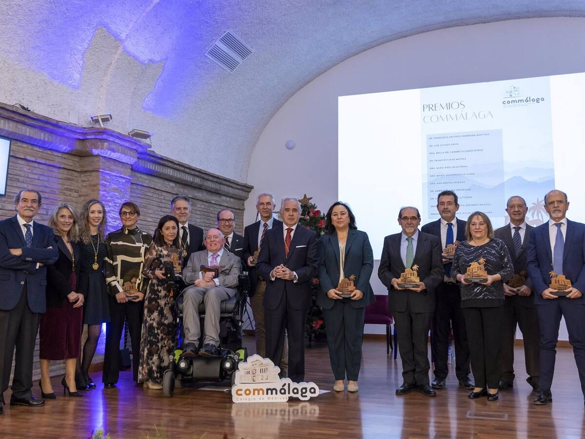 El Colegio de Médicos de Málaga reconoce la labor de once facultativos en la 15 edición de sus premios