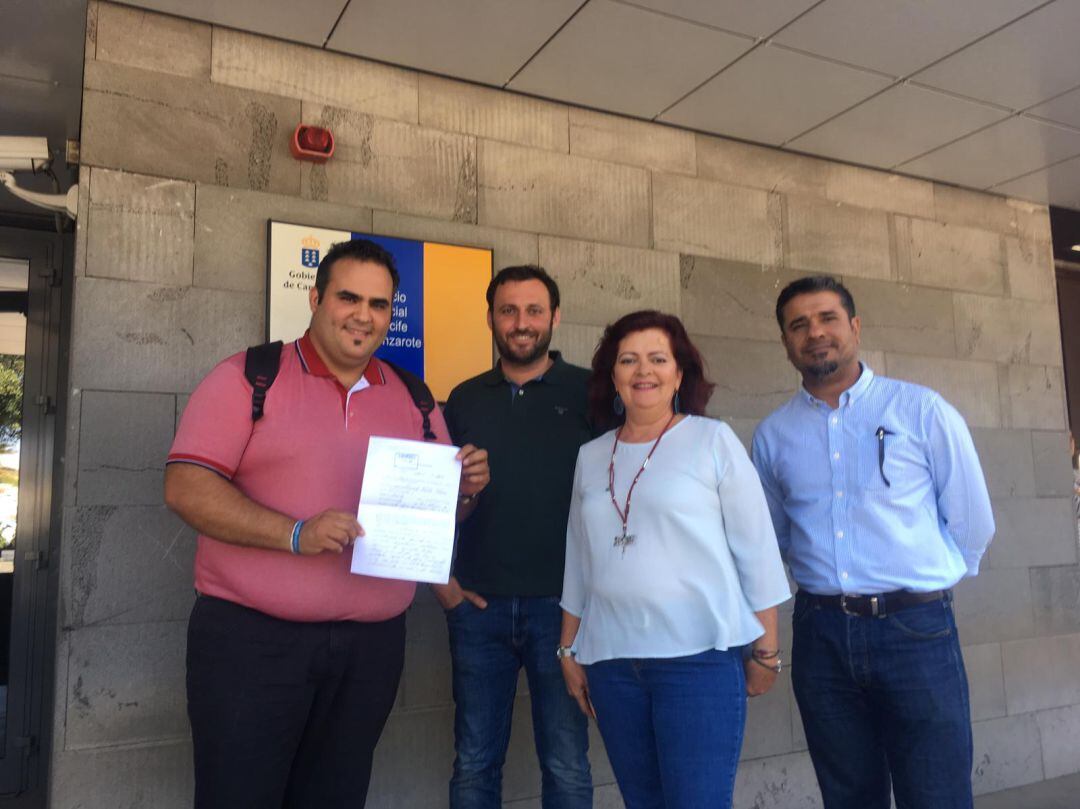 Coalición Canaria en los Juzgados de Arrecife.