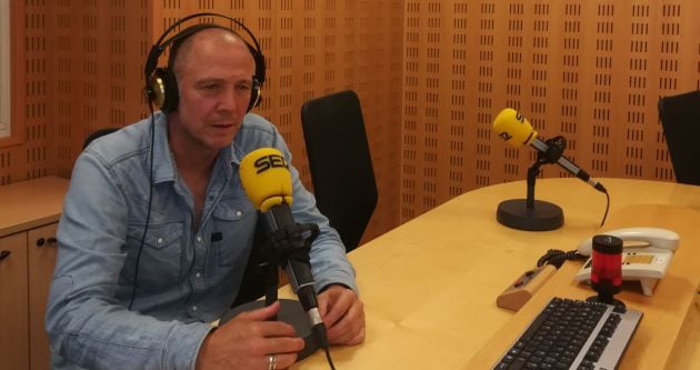 Martxelo Rubio durante la entrevista en Radio San Sebastian