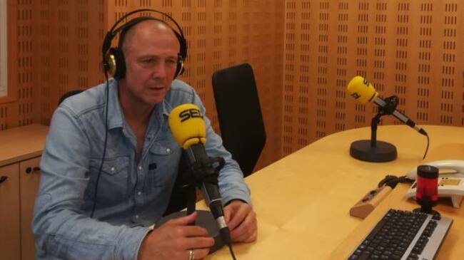 Martxelo Rubio durante la entrevista en Radio San Sebastian