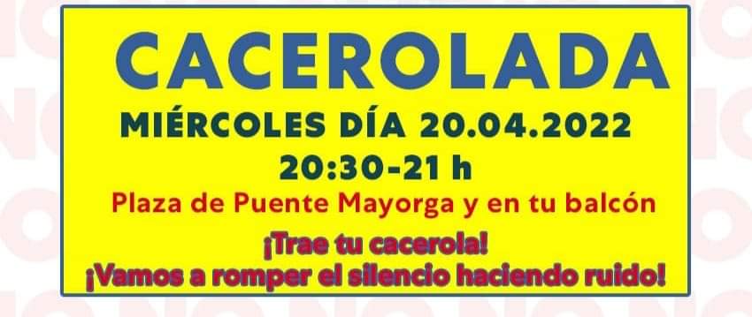 Vecinos de Puente Mayorga organizan una cacerolada contra la intsalación de la subestación de Red Eléctrica