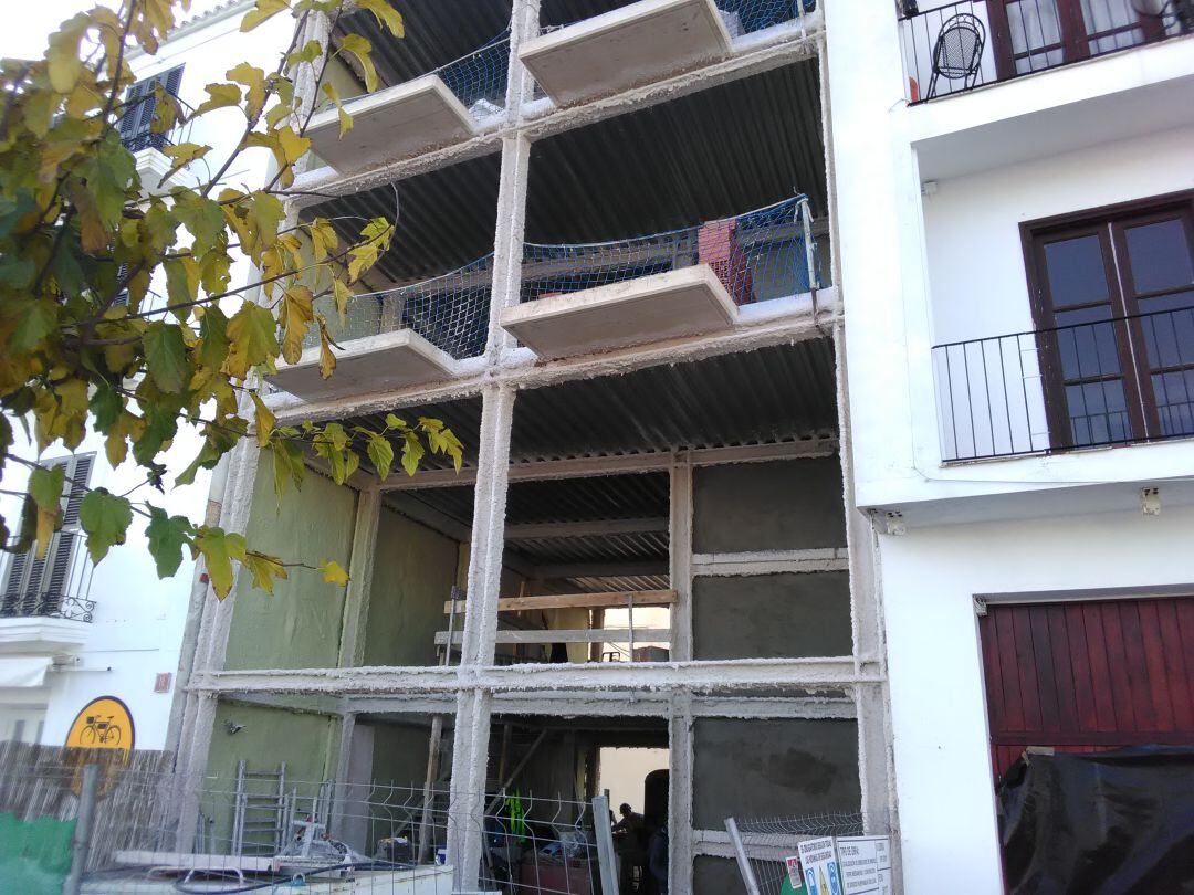 Imagen de archivo de un edificio en rehabilitación