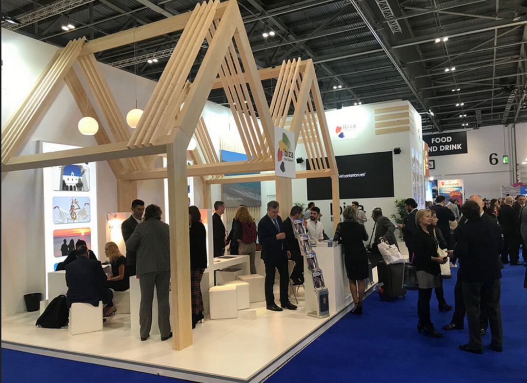 Imagen de archivo del stand de Ibiza en la feria de turismo de Londres