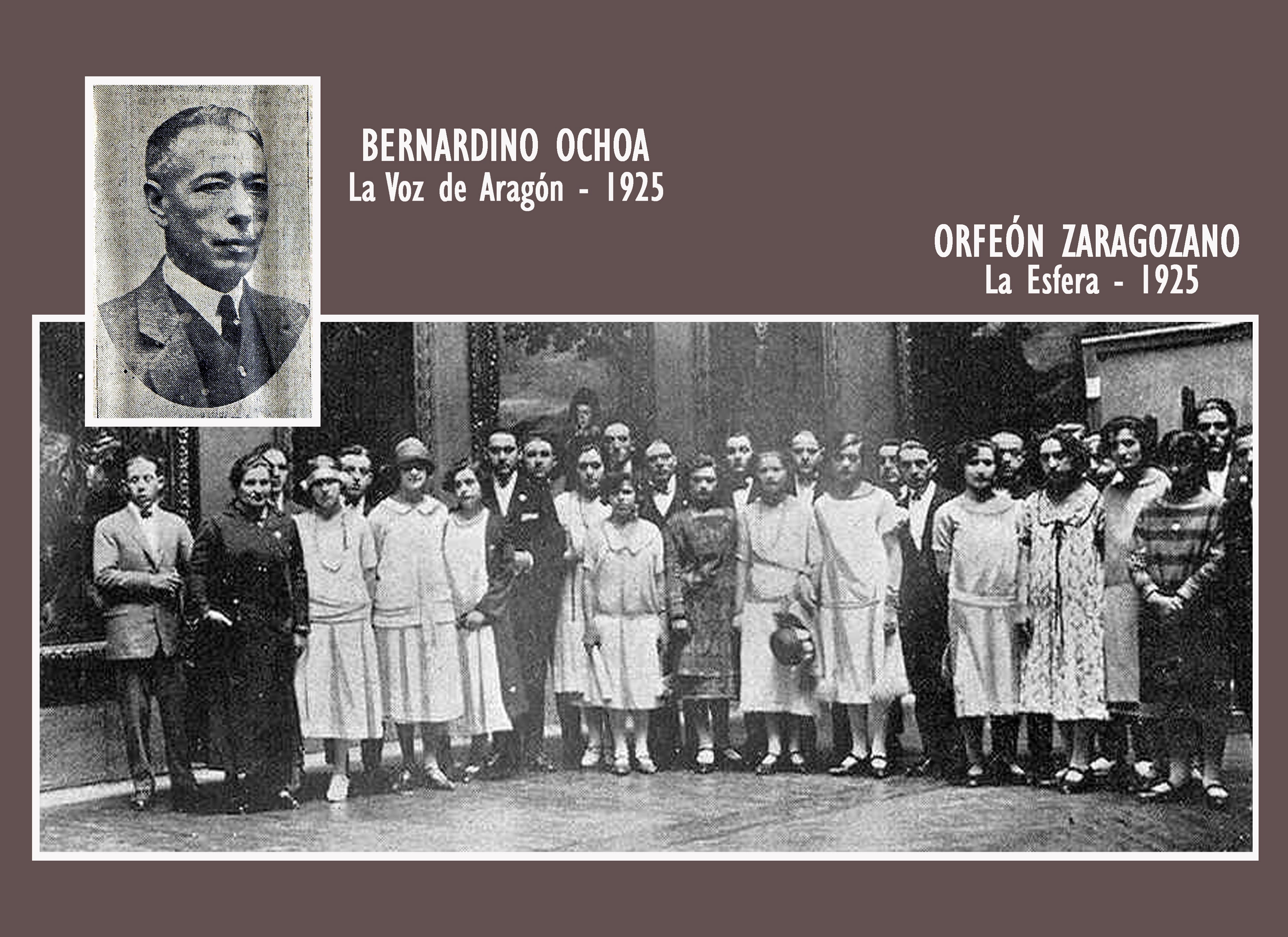 Bernandino Ochoa y el Orfeón Zaragozano
