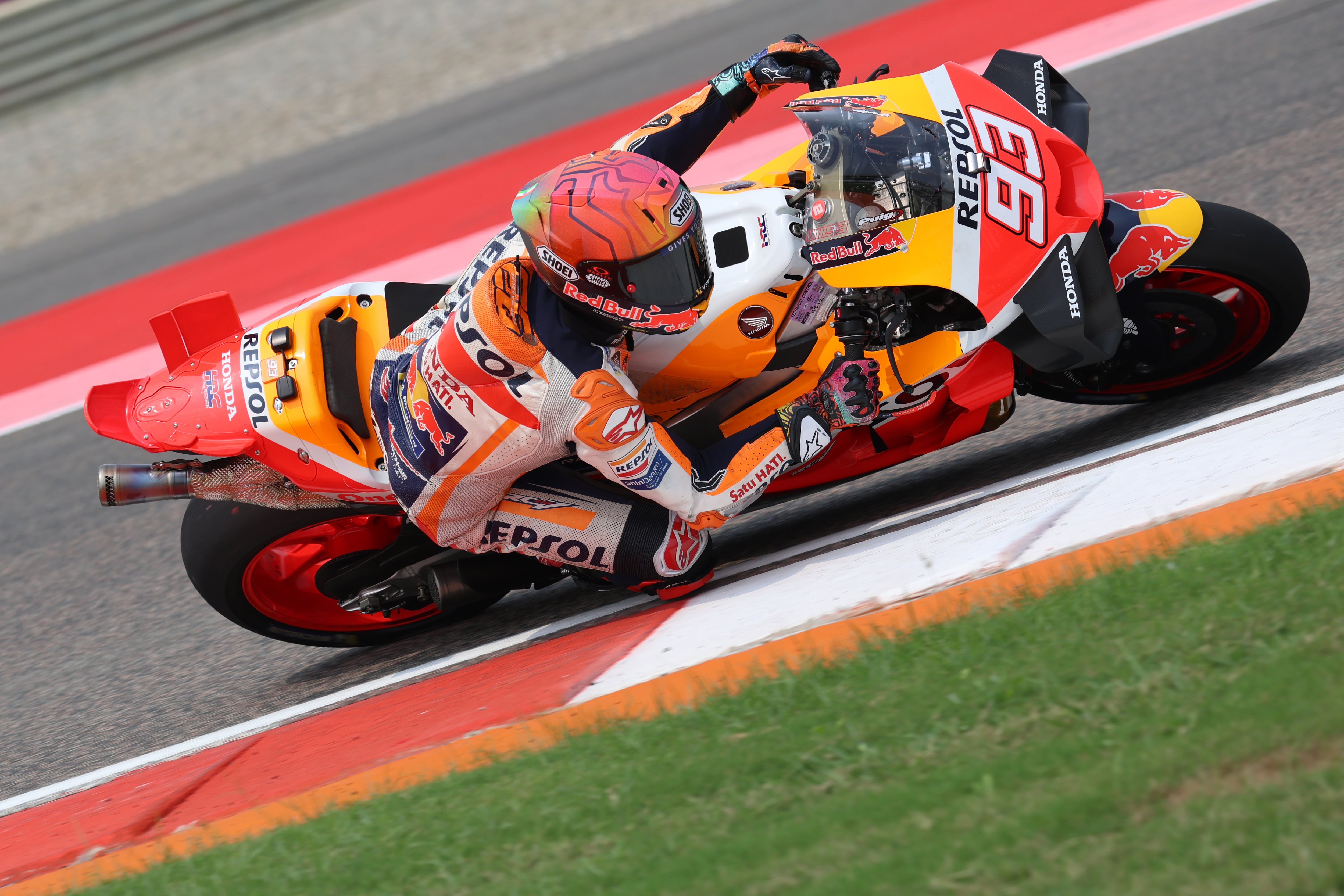 Márc Márquez termina tercero en la sprint race del Gp de India. (Photo by Nikolaz Godet ATPImages/Getty Images)