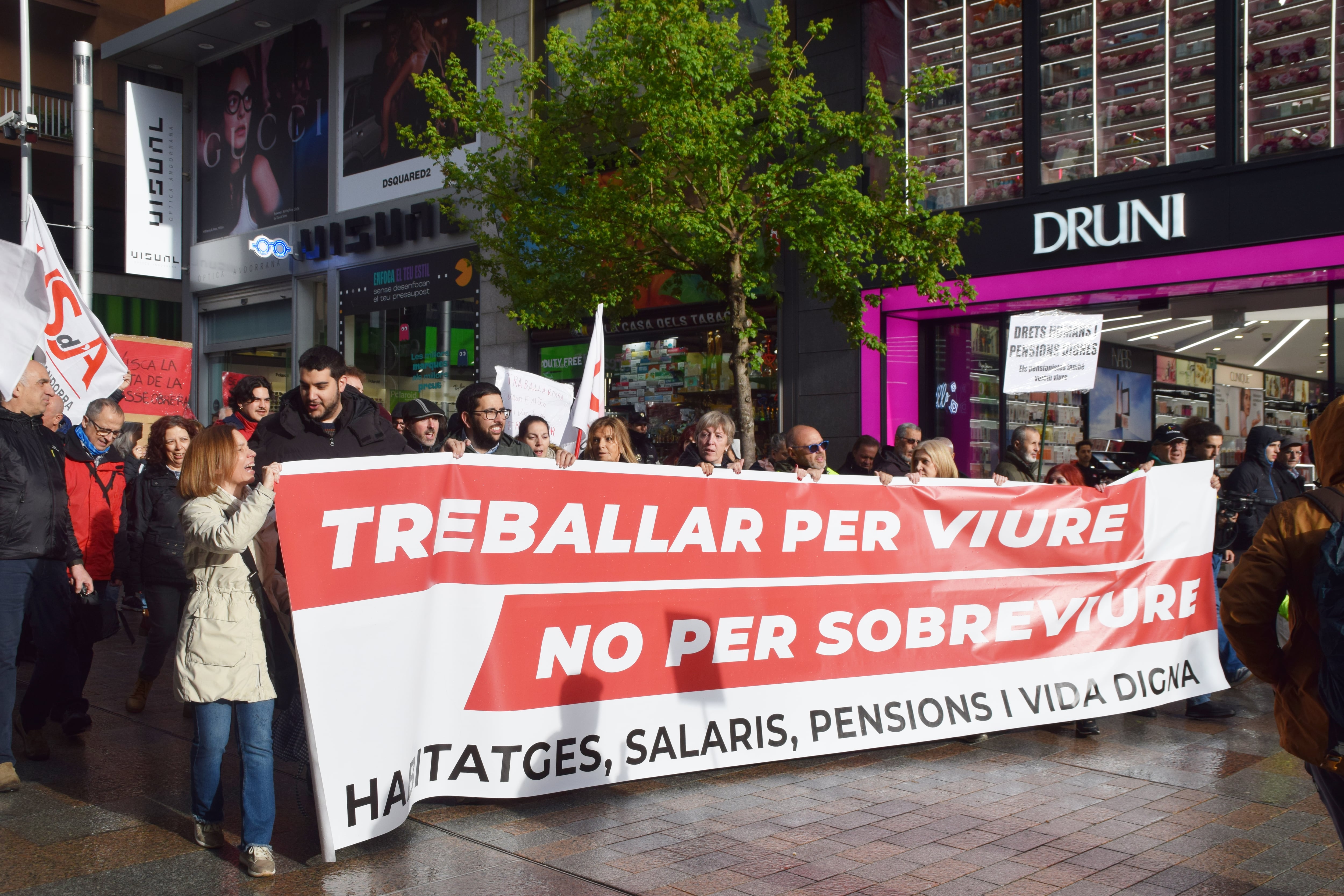 Manifestació de l'1 de Maig celebrada aquest dimecres.