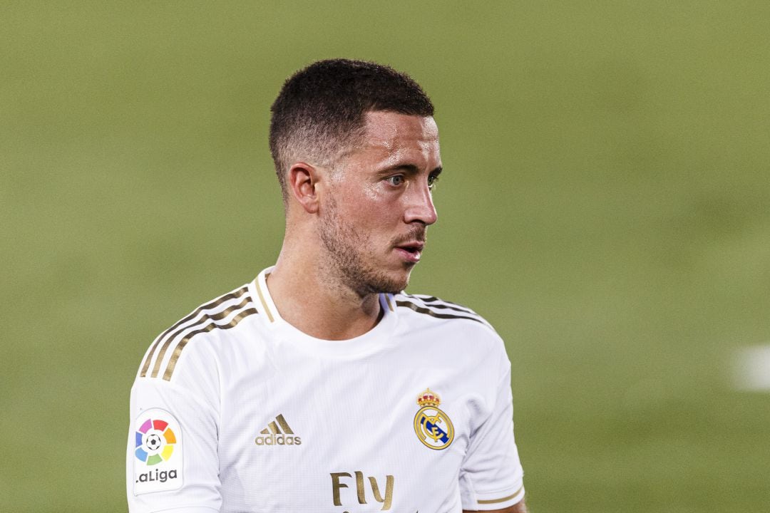 Hazard, durante el partido contra el Villarreal. 