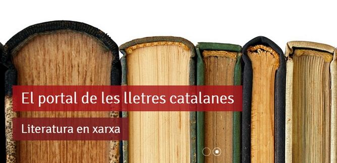 Imatge del nou portal de la Generalitat sobre literatura catalana