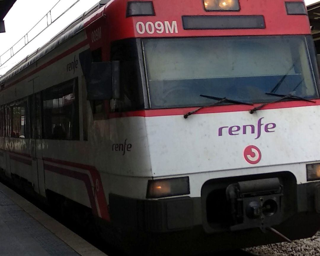 Tren de Renfe Cercanías en Madrid.