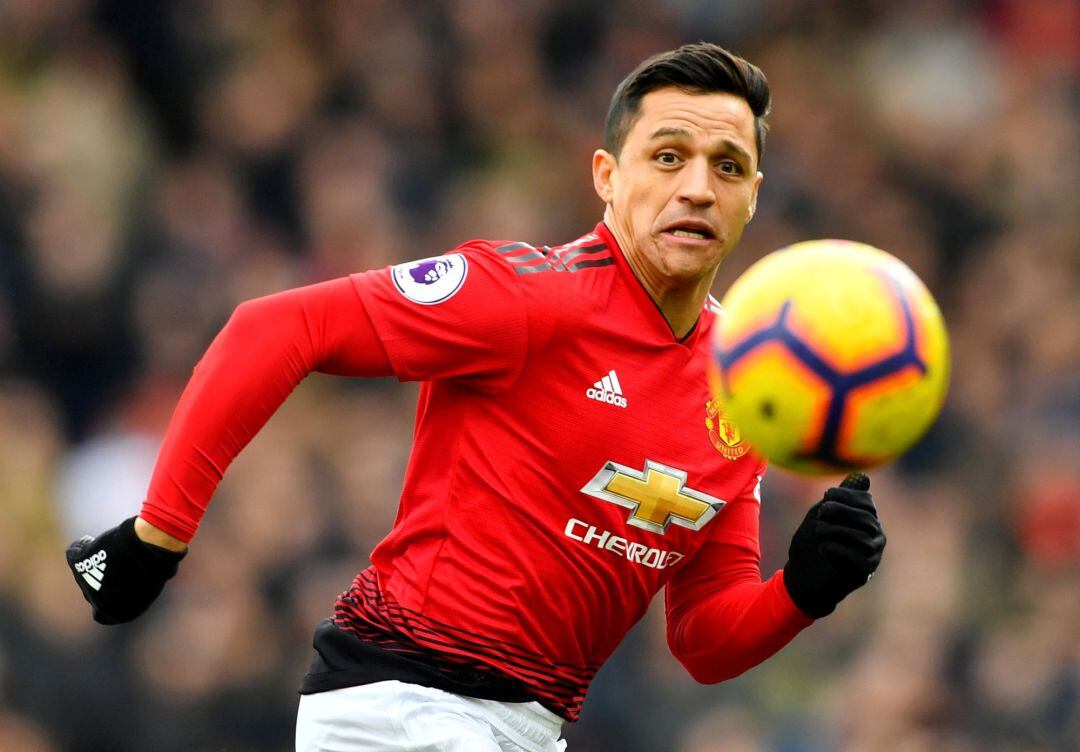 El jugador del Manchester United Alexis Sánchez