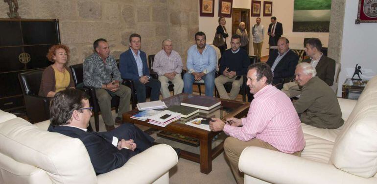 Vara durante su reunión con directivos de Apag-Asaja