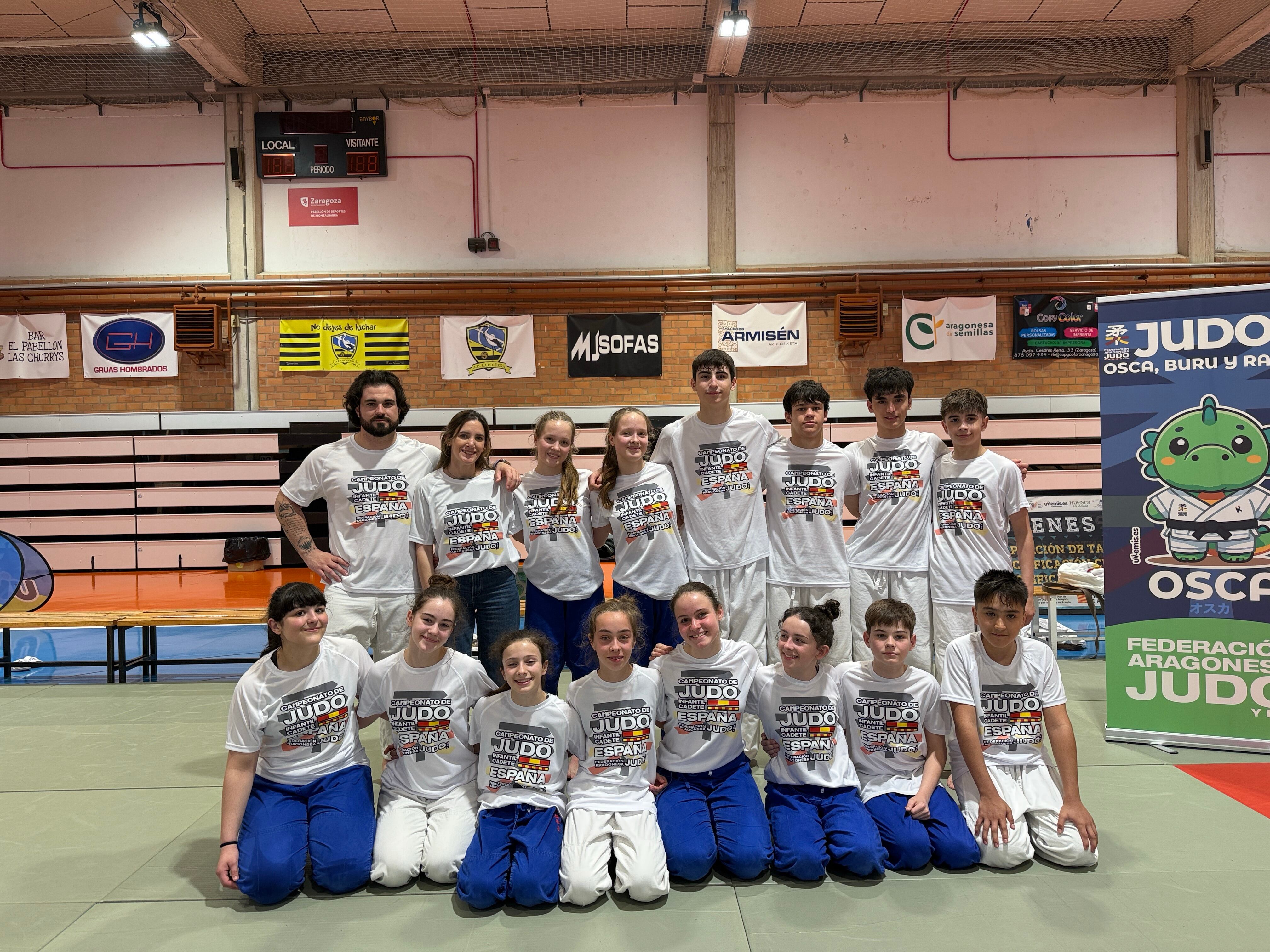 Judocas del CJ Huesca