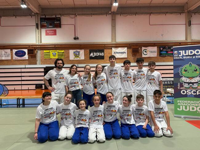 Judocas del CJ Huesca