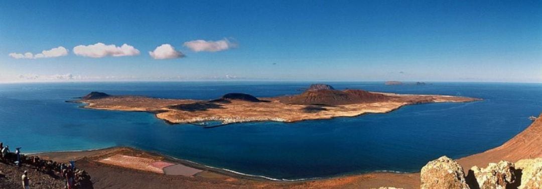 La Graciosa vista desde el Mirador del Río, en Lanzarote